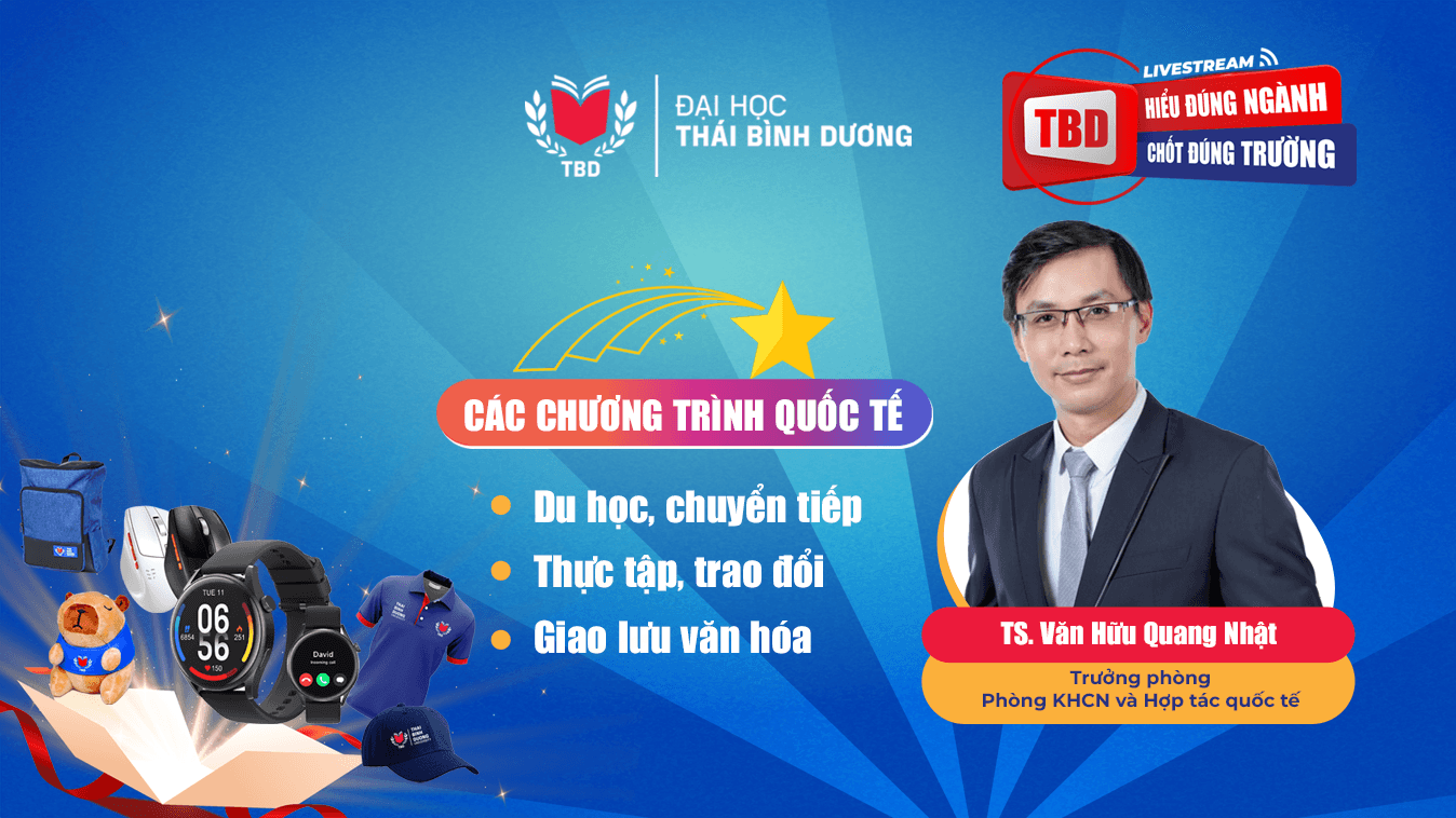 Livestream “Hiểu đúng ngành – Chốt đúng trường” số 08: Khám phá cơ hội học tập quốc tế tại TBD